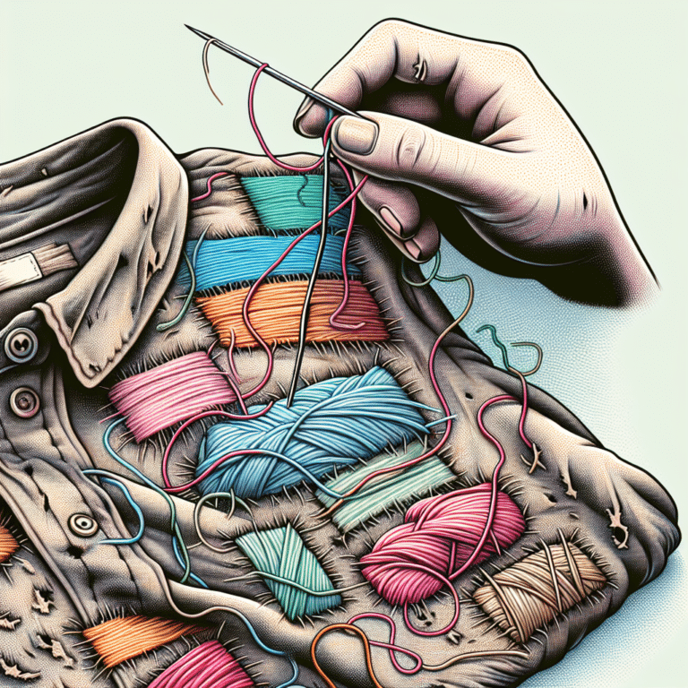 Visible Mending for Worn-Out Shirts