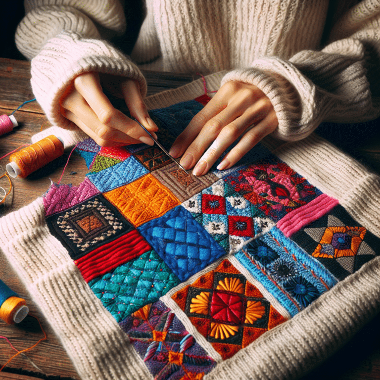 Decorative Stitching: Patch your Sweaters like a Pro