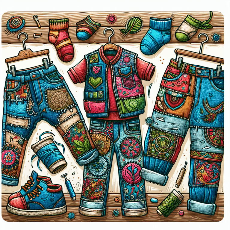Sustainable Mending: Fixing Kids' Clothes with Style