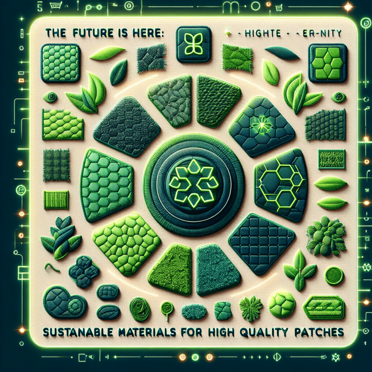 The Future is Here: Sustainable Materials for High Quality Patches.