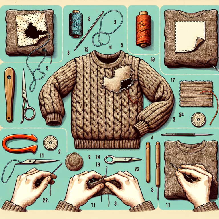 Patching Sweaters Step by Step