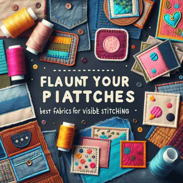 Flaunt Your Patches with the Best Fabrics for Visible Stitching