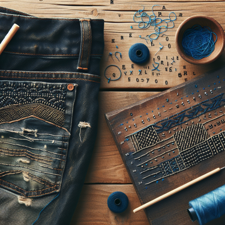 Revitalize Old Denim with Sashiko Stitching
