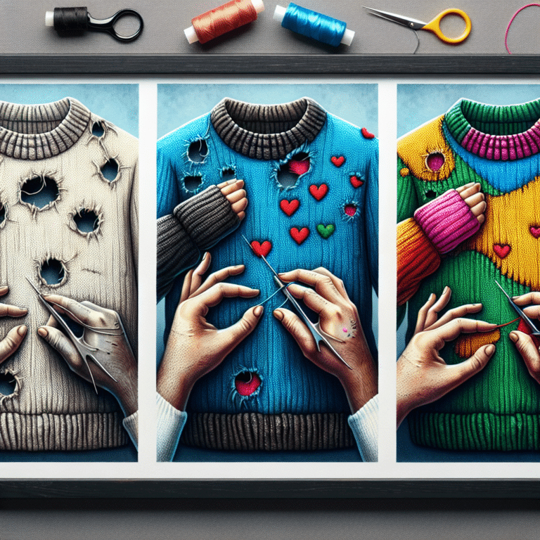 Patching Sweaters Step by Step