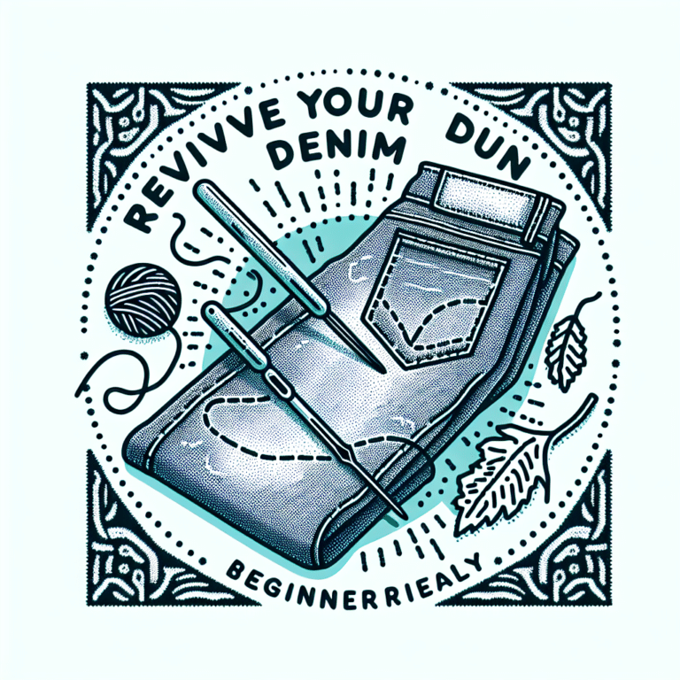 Revive Your Denim: Easy Sashiko Mending Technique for Beginners