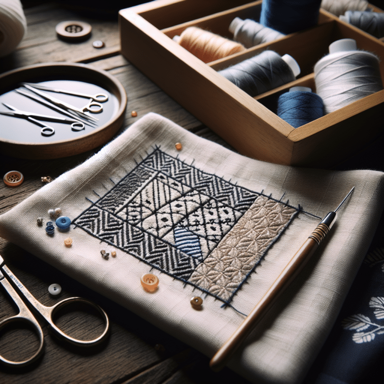 Visible Mending for Beginners using Sashiko Stitching
