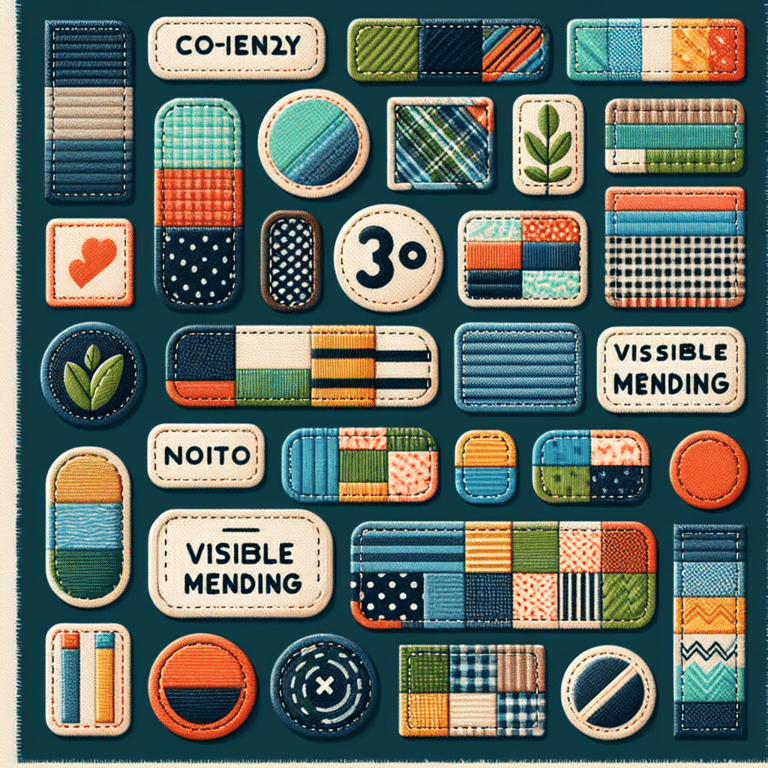 Eco-Friendly Fabric Patches for Visible Mending