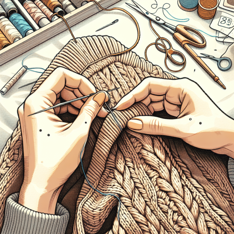 How to Fix Your Wool Sweaters using Traditional Sashiko Stitching