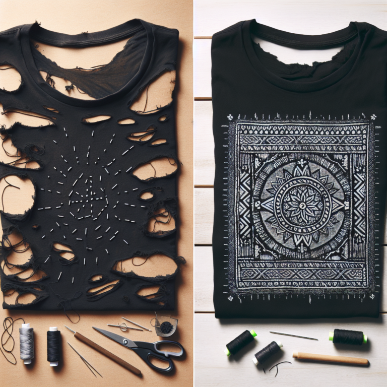 Revamp Your Torn T-Shirts: A Sashiko Stitching Tutorial