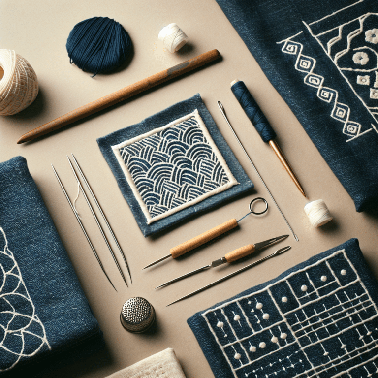 Creative Patching: A Step-by-Step Sashiko Stitching Tutorial