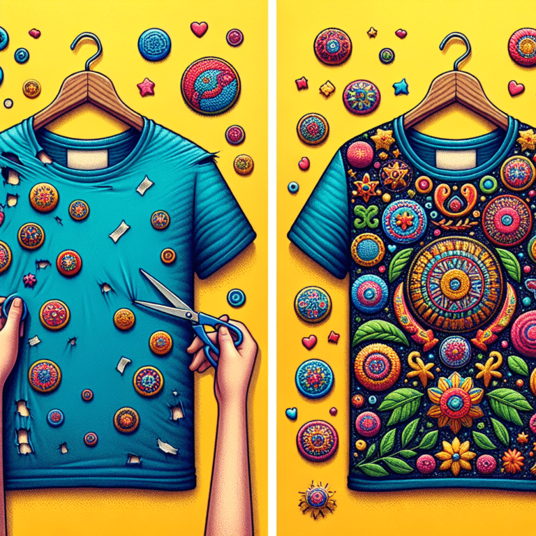  "Torn T-Shirts Fixed Fun: Creative Patches Tutorial