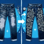 DIY Sashiko: A Day To Night Transformation of Your Old Jeans