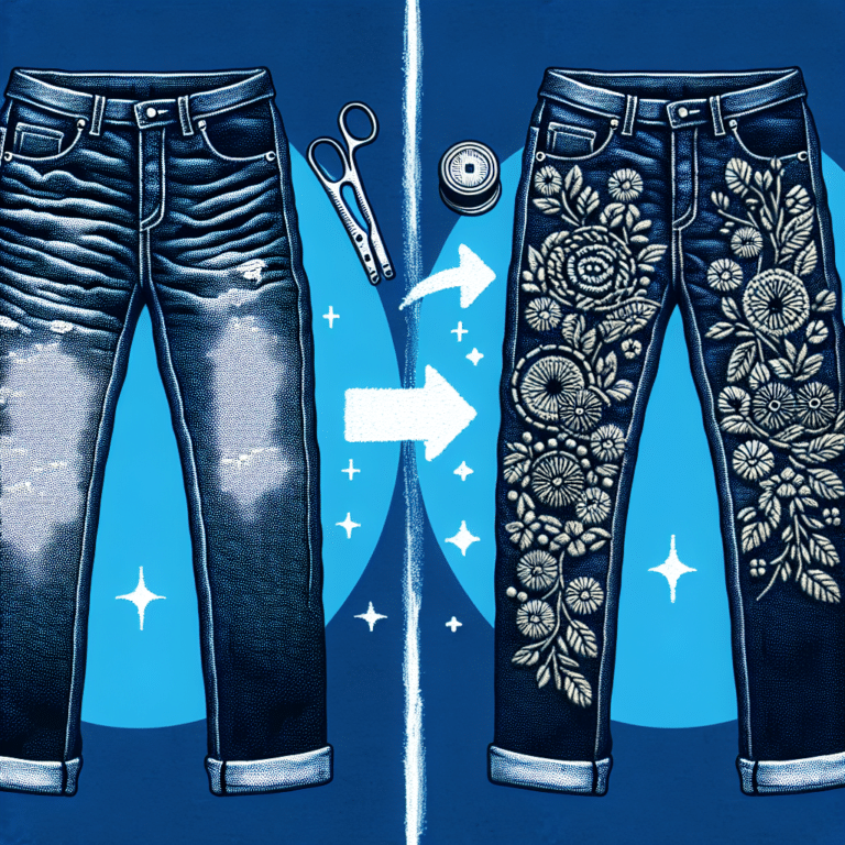 DIY Sashiko: A Day To Night Transformation of Your Old Jeans