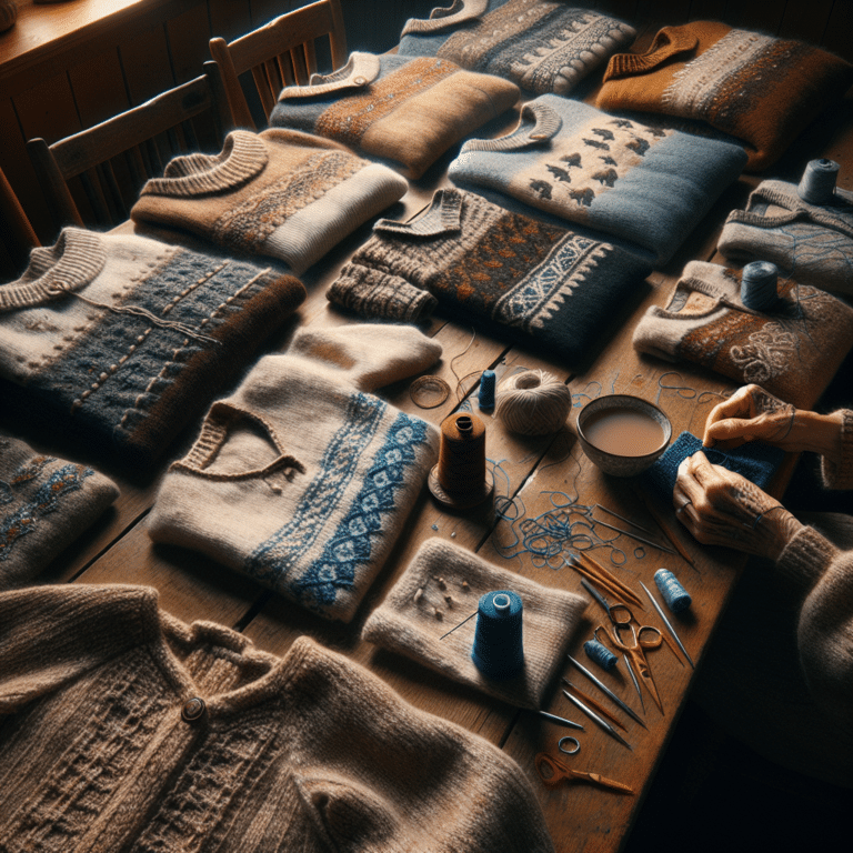 Darning Wool Sweaters with Sashiko Stitching: A Comprehensive Tutorial