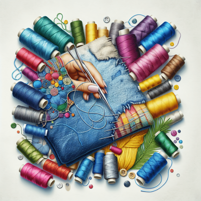 Choosing the Perfect Threads for Visible Mending