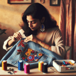 Learning New Skills: Hand-Sewing Patches on Jackets