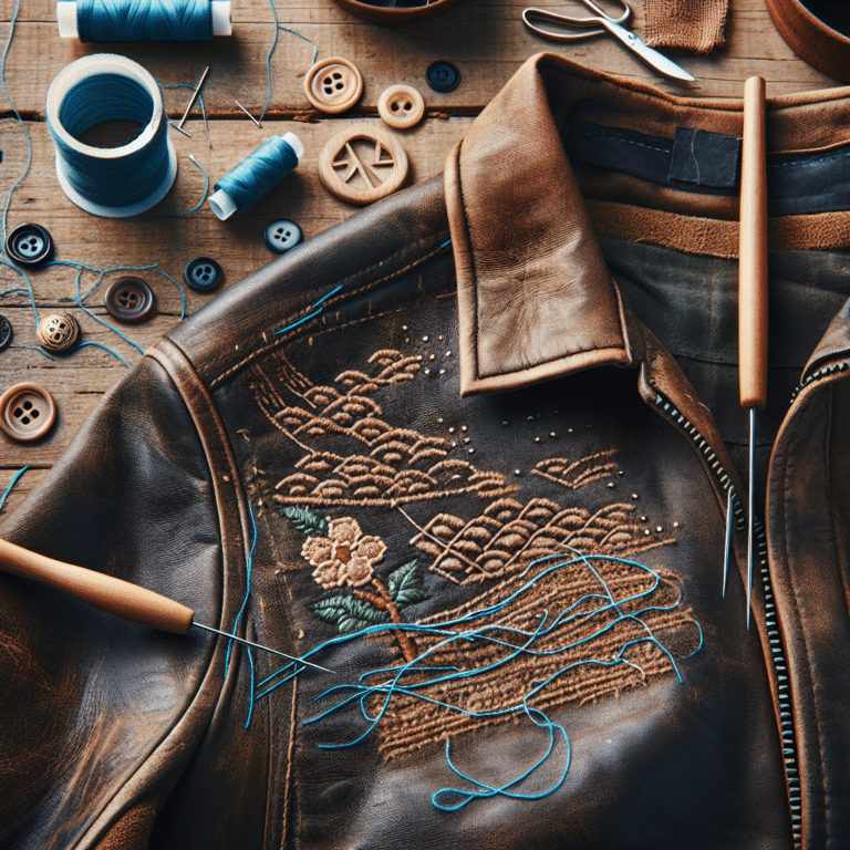 Reviving Your Old Leather Jacket at Home with Sashiko Stitching