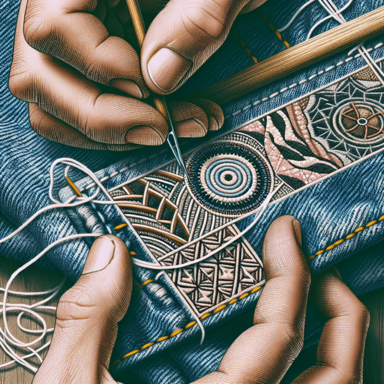 How to Patch Your Jeans Using Sashiko Stitching